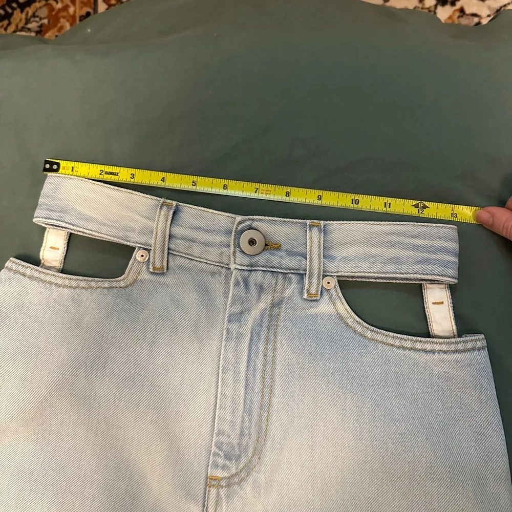 Maison Margiela Décortiqué wide-leg jeans (waist cut-out) - US XS/S - IT 38 - Picture 7 of 10